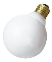  S3653 - 25 Watt G30 Incandescent; Gloss White; 2500 Average rated hours; 150 Lumens; Medium base; 120 Volt