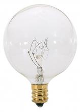  S3885 - 40 Watt G16 1/2 Incandescent; Clear; 1500 Average rated hours; 384 Lumens; Candelabra base; 220 Volt