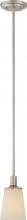 Nuvo 60/5828 - Laguna - 1 Light Mini Pendant with White Glass - Brushed Nickel Finish