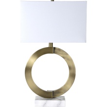 Renwil LPT931 - Skylar 27" Length Table Lamp, Antique Brass