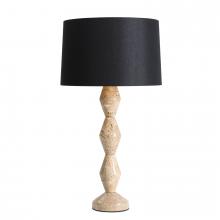  13-1680 - Regina Andrew Crew Travertine Buffet Lamp (Black