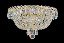  2616-211O - Camelot 3 Light 120V Flush Mount in Aurelia with Optic Crystal