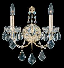 Schonbek 1870 1702-211 - Century 2 Light 120V Wall Sconce in Aurelia with Heritage Handcut Crystal