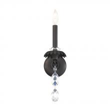 Schonbek 1870 AT1001N-51H - Helenia 1 Light 120V Wall Sconce in Black with Heritage Handcut Crystal