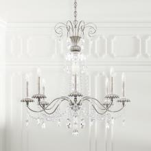  AT1008N-51H - Helenia 8 Light 120V Chandelier in Black with Heritage Handcut Crystal