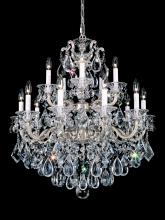  5075-22 - La Scala 15 Light 120V Chandelier in Heirloom Gold with Clear Heritage Handcut Crystal