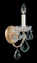  3650-211H - New Orleans 1 Light 120V Wall Sconce in Aurelia with Clear Heritage Handcut Crystal