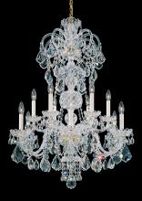 Schonbek 1870 6813-211H - Olde World 12 Light 120V Chandelier in Aurelia with Clear Heritage Handcut Crystal