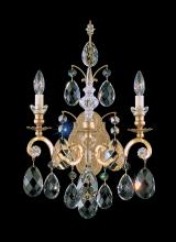 Schonbek 1870 3761-76 - Renaissance 2 Light 120V Wall Sconce in Heirloom Bronze with Heritage Handcut Crystal