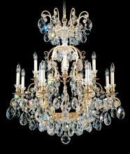 Schonbek 1870 3772-51 - Renaissance 13 Light 120V Chandelier in Black with Heritage Handcut Crystal