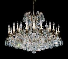  3792-48S - Renaissance 19 Light 120V Chandelier in Antique Silver with Clear Crystals from Swarovski