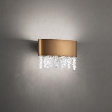  S3510-18O - Soleil 10IN LED 3000K/3500K/4000K 120V-277V Wall Sconce in Black with Optic Crystal