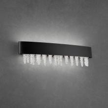  S3527-18O - Soleil 27IN LED 3000K/3500K/4000K 120V-277V Bath Vanity & Wall Light in Black with Optic Crystal