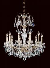  ST1946N-76S - Sonatina 10 Light 120V Chandelier in Heirloom Bronze with Clear Crystals from Swarovski