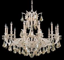  6952-26S - Sophia 12 Light 120V Chandelier in French Gold with Clear Crystals from Swarovski