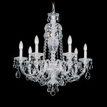 Schonbek 1870 2995-211H - Sterling 7 Light 120V Chandelier in Aurelia with Clear Heritage Handcut Crystal