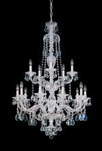  3608-211H - Sterling 15 Light 120V Chandelier in Aurelia with Clear Heritage Handcut Crystal