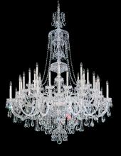  3612-211H - Sterling 45 Light 120V Chandelier in Aurelia with Clear Heritage Handcut Crystal