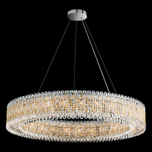 Schonbek 1870 RS8350N-401H - Sarella 27 Light 120V Pendant in Polished Stainless Steel with Heritage Handcut Crystal