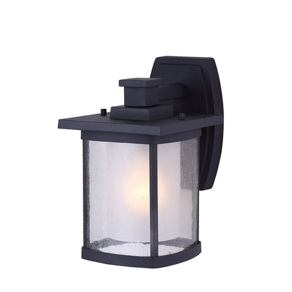 Outdoor 1 Light Outdoor Down Light, Seeded/Frost Glass, 100W 