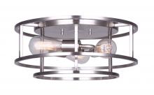  IFM757A16BN - Luca 3 Light Flush Mount, Nickel Finish