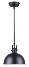  IPL222B01BK - Polo 1 Light Pendant, Black Finish