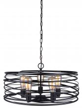  IPL411B05BK22 - RYLAND, MBK Color, 5 Lt 22" Wide Chain Pendant, 100W Type A