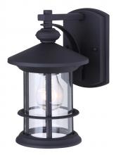  IOL315BK - TREEHOUSE, 1 Lt Outdoor Down Light, Clear Glass, 1 x 100W Type A, 6" W x 9 3/4" H x 7 1/2