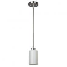 Canarm IPL359A01BPT - Margo 1 Lt Rod Pendant, Line Painted Glass, 100W Type A, 5 .75 IN W x 58 .25 IN H