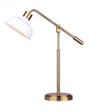 Canarm ITL1055A25GDW - BELLO, ITL1055A25GDW, GD + MWH Color, 1 Lt Table Lamp, 40W Type A, On-Off on Cord