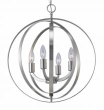  ICH182B04BN18 - Meridian 4 Lt Chandelier, 60W Type C, 18" W x 21" H