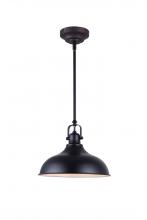  LPL103A01BK - Sussex,1 Lt Rod Pendant, 12W LED, Dimmable, 840 Lumens