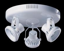 Kendal CP1401-3C-WH - Three Light White Directional Flush Mount