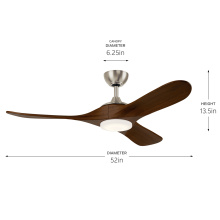 Kichler 310552NI - 52" Mylo Ceiling Fan with Satin Etch Cased Opal Glass