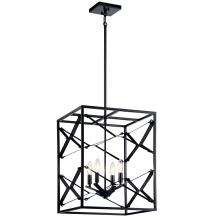 Kichler 52141BK - Sevan™ 4 Light Foyer Pendant Black