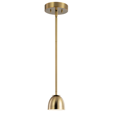 Kichler 52419BNBLED - Baland™ 4" 1 Light Mini Pendant Brushed Natural Brass