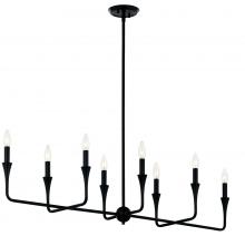  52693BK - Linear Chandelier 8Lt