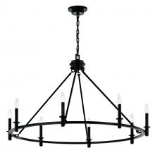  52706BK - Chandelier 8Lt