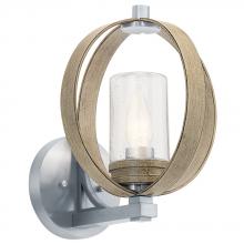 Kichler 59066DAG - The Grand Bank™ 13" 1 Light Outdoor Wall Light Distressed Antique Gray
