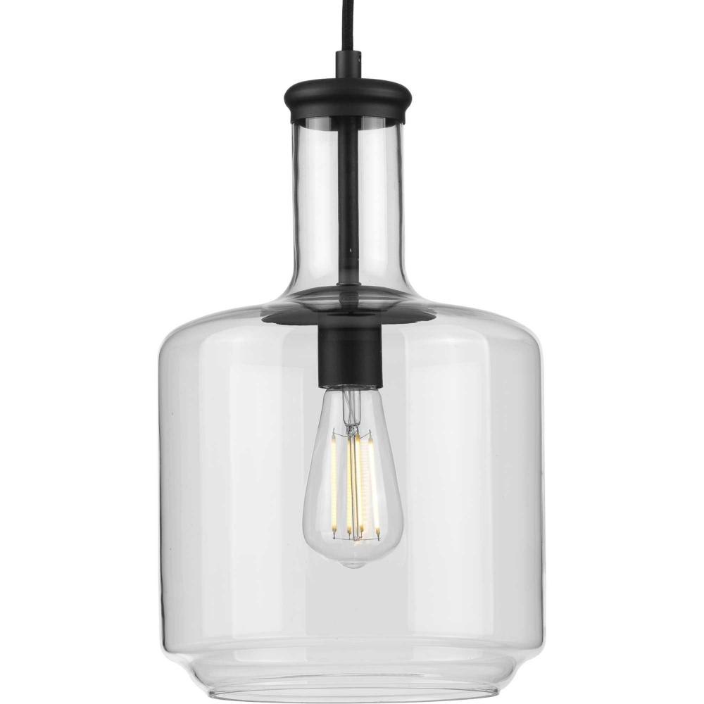 Latrobe 1 Light Pendant with Bottle Silhouette