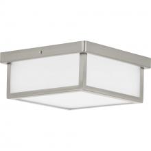  P350114-009-30 - Box LED Brushed Nickel One-Light 10" LED Flush Mount