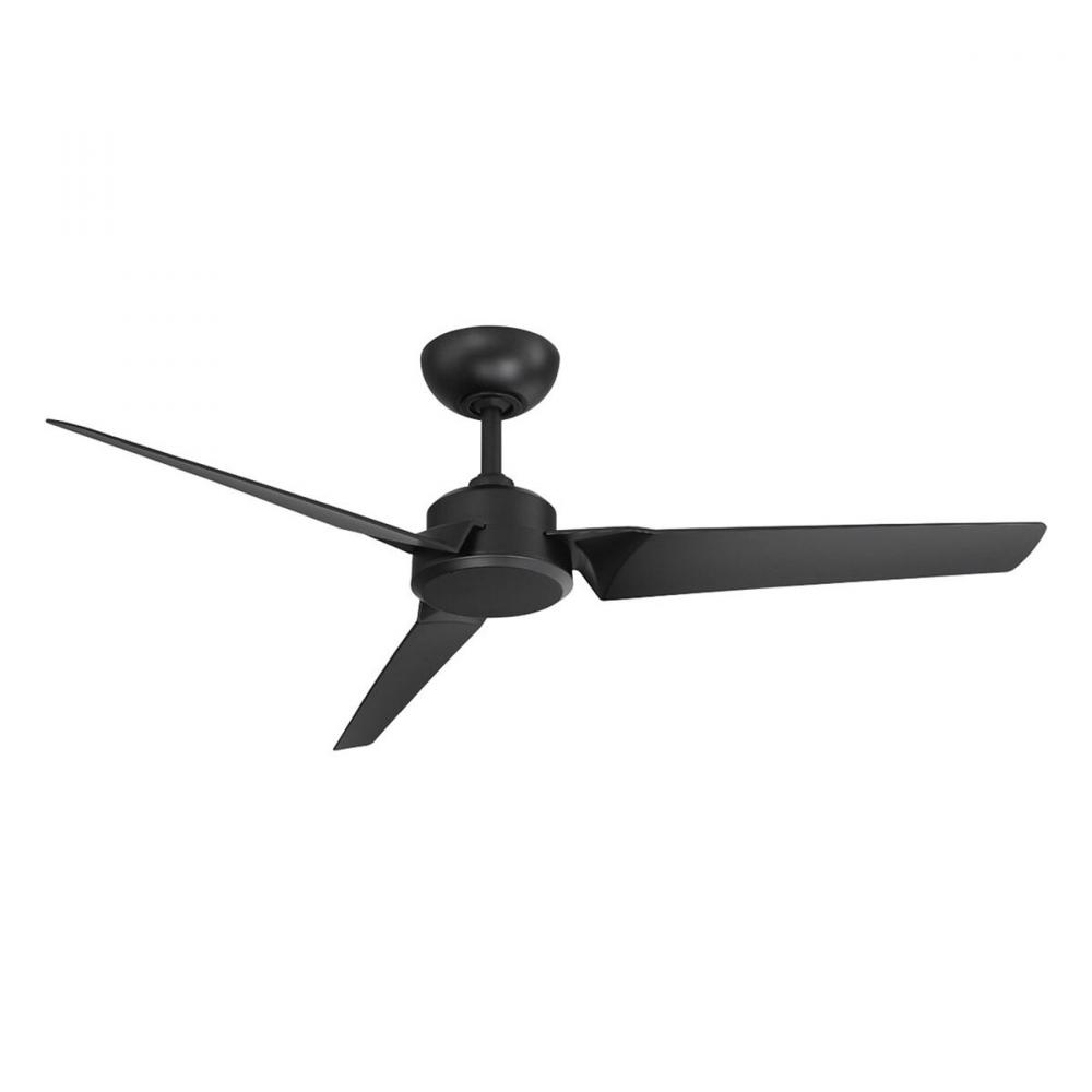 "Roboto" 52" DC Ceiling Fan - Matte Black - Remote Included  *Outdoor Rated*