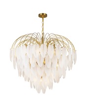  AC11783BR - Alessia Collection 24-Light Chandelier Brushed Brass