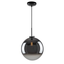  AC11901BK - Orsa Collection 1-Light 14" Pendant Mirror Glass