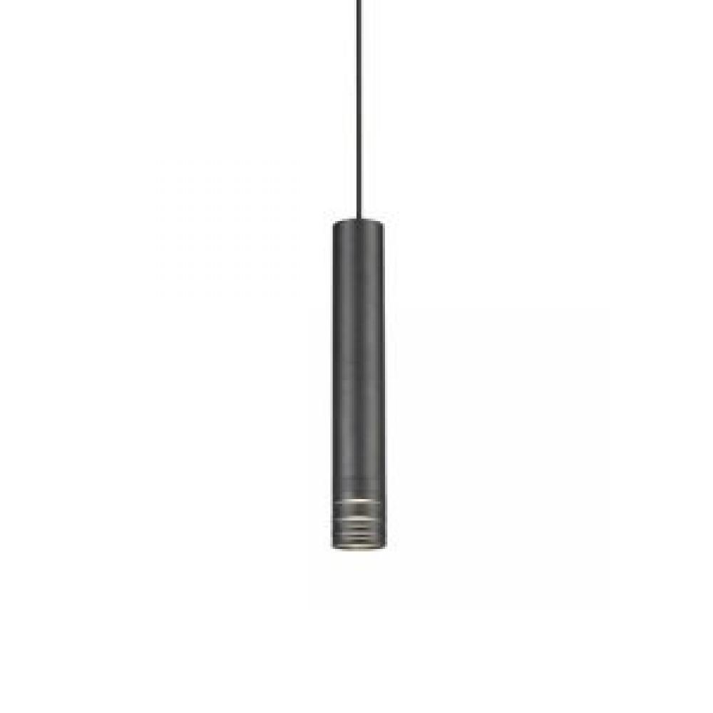 MILCA, Black Steel Pendant with Frosted Tempered Glass