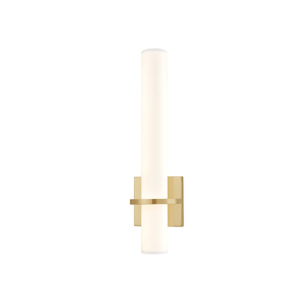 Bhutan 5-in Brushed Gold LED Wall Sconce