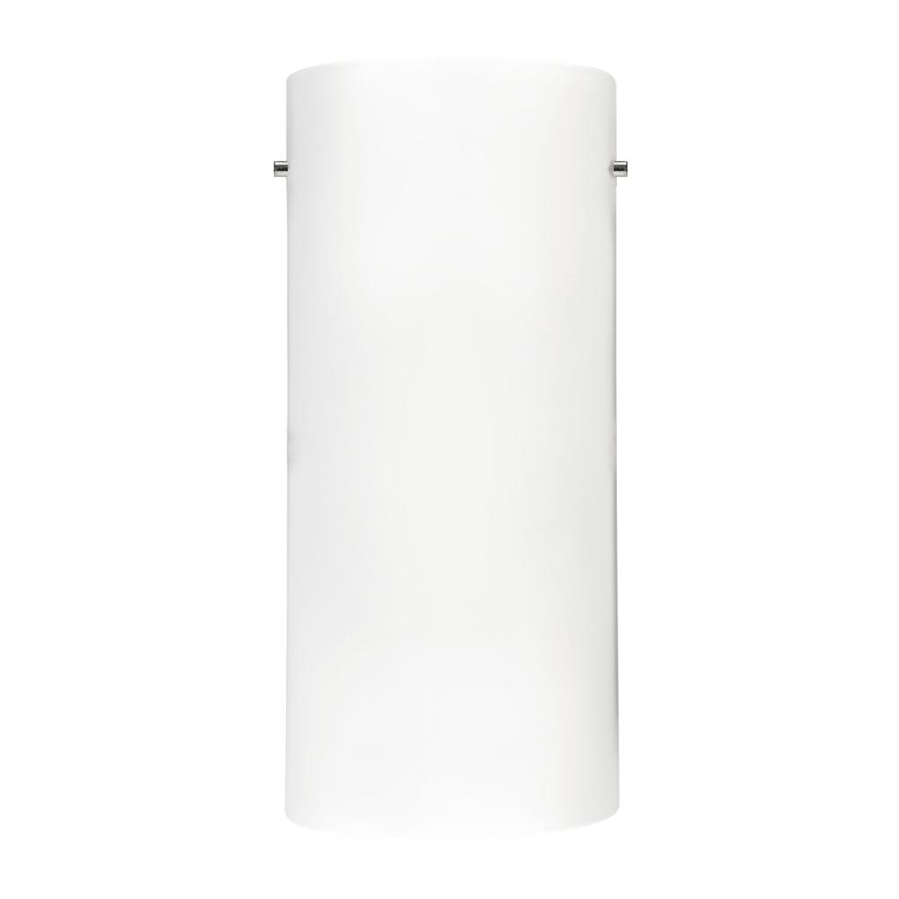 LED Wall Sconce with Half Cylinder White Opal Glass 689 LMS
