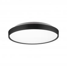  FM43518-BK-5CCT - Brunswick 18-in Black LED Flush Mount