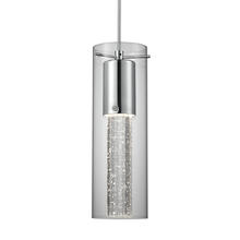 Kuzco Lighting Inc PD4401-CH - LED Pendant with encased crystal Bubbles in Glass Shade 