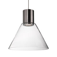 Kuzco Lighting Inc PD11612-BN - Single LED Pendant with Heavy Gauge Steel and Clear Glass